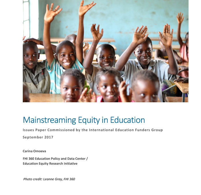 Mainstreaming Equity in Education