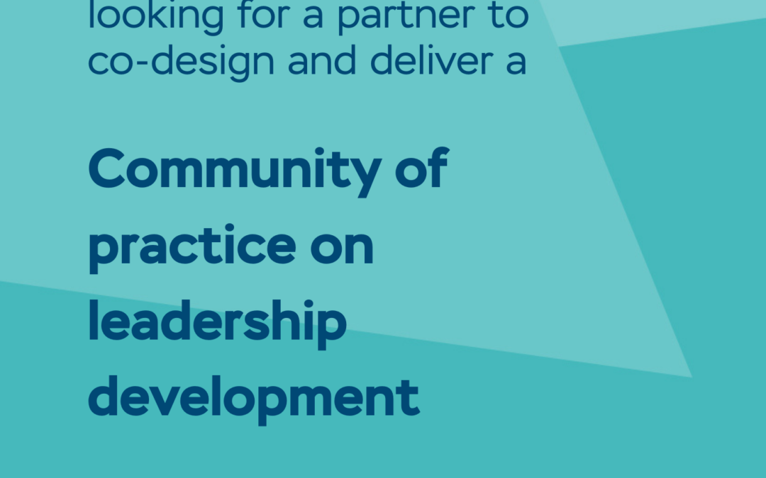 NEWS: Invitation to tender for community of practice on leadership development